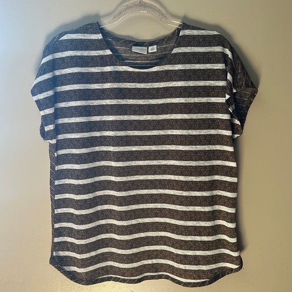 Chicos Weekends Striped‎ Top | 2 - Picture 1 of 4